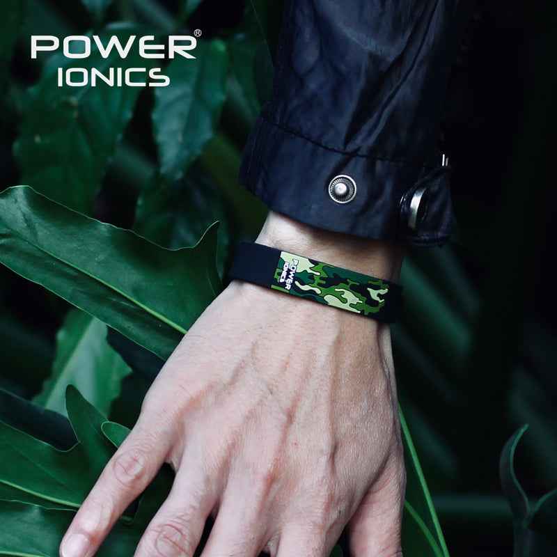 Power Ionics Camo Sports Bracelet - 3000 Ions 3D Camo Fashion Wristband