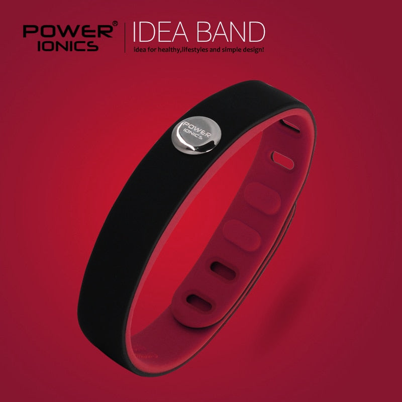 Power Ionics 3000ions Sports Waterproof Titanium Bracelet Wristband Improve Balance Sleeping Slimming