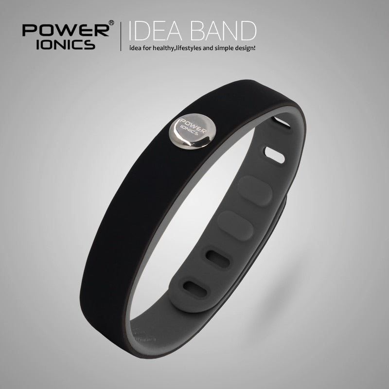 Power Ionics 3000ions Sports Waterproof Titanium Bracelet Wristband Improve Balance Sleeping Slimming