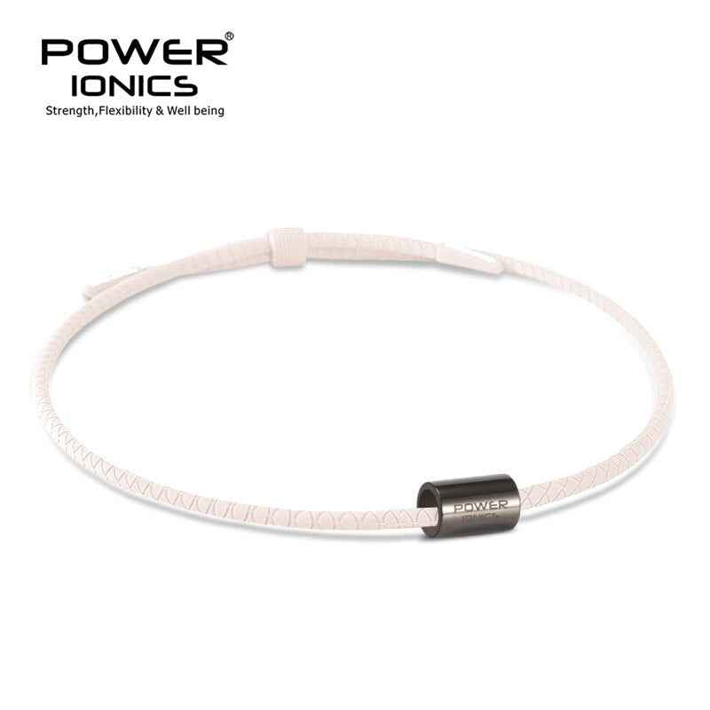 Power Ionics Titanium Necklace Pendant for Health and Sports - Unisex Bio Silicone Design with Free Lettering