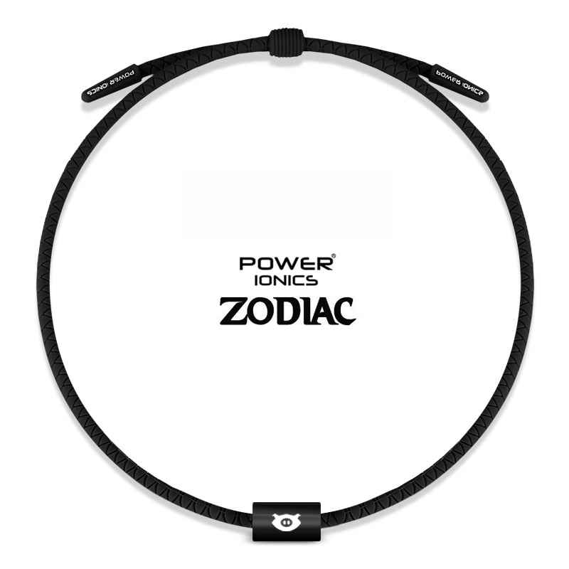 Power Ionics Titanium Necklace Pendant for Health and Sports - Unisex Bio Silicone Design with Free Lettering