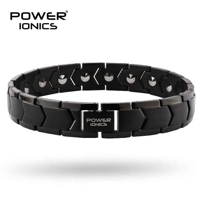 Power Ionics Titanium Germanium Therapy Bracelet for Blood Pressure Management - 100% Titanium & 99.999% Germanium Jewelry Gift with Tool