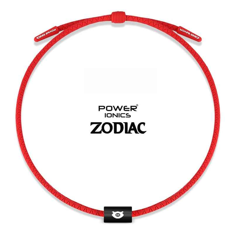 Power Ionics Titanium Necklace Pendant for Health and Sports - Unisex Bio Silicone Design with Free Lettering