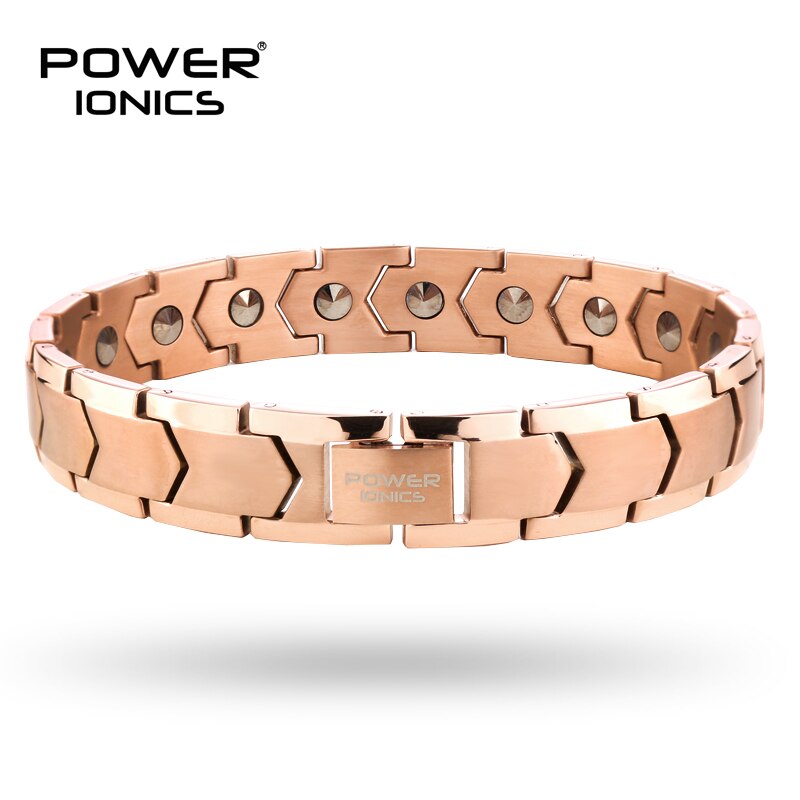 Power Ionics 100% Titanium 99.999% Germanium Mens Womens Blood Pressure Accessory Bracelet Therapy Charm Jewelry Gifts W/ Tool