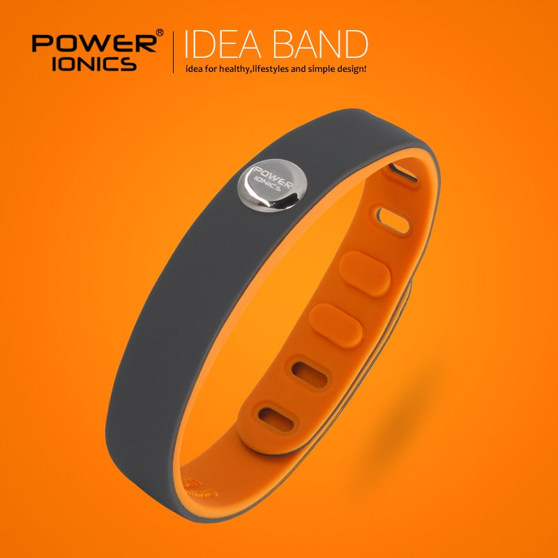 Power Ionics 3000ions Sports Waterproof Titanium Bracelet Wristband Improve Balance Sleeping Slimming