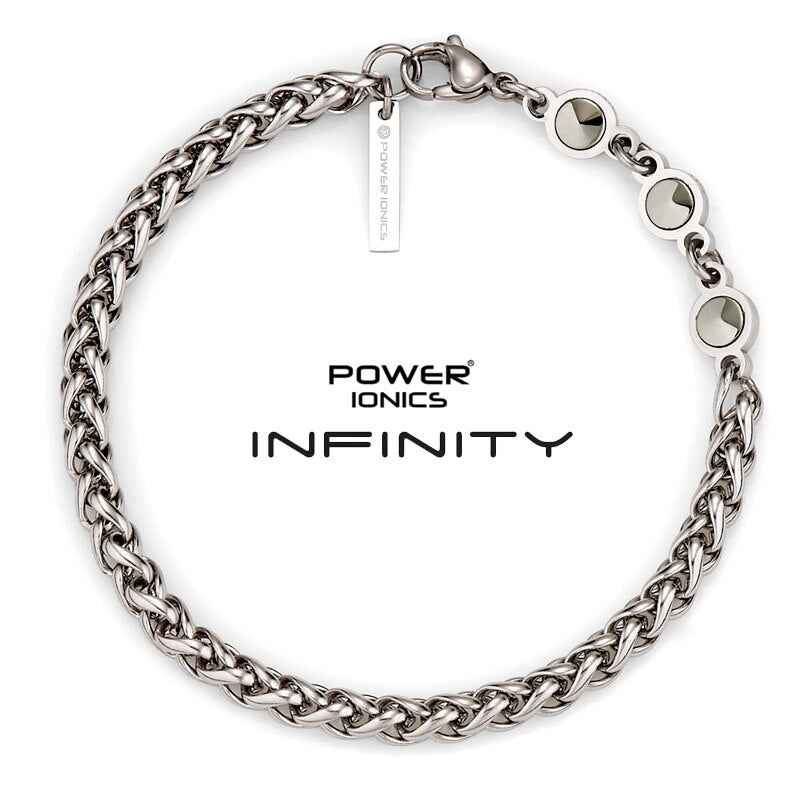 Power Ionics INFINITY Series Cuban Chain Health Bracelet 5mm Men Women Fashion Jewelry Germanium Engraved Gift