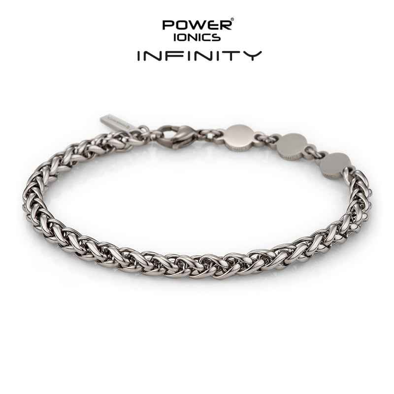 Power Ionics INFINITY Series Cuban Chain Health Bracelet 5mm Men Women Fashion Jewelry Germanium Engraved Gift