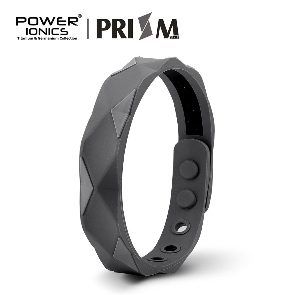 Power Ionics Prism 2000 Ions Titanium Germanium Wristband Bracelet Balance Energy Balance Human Body