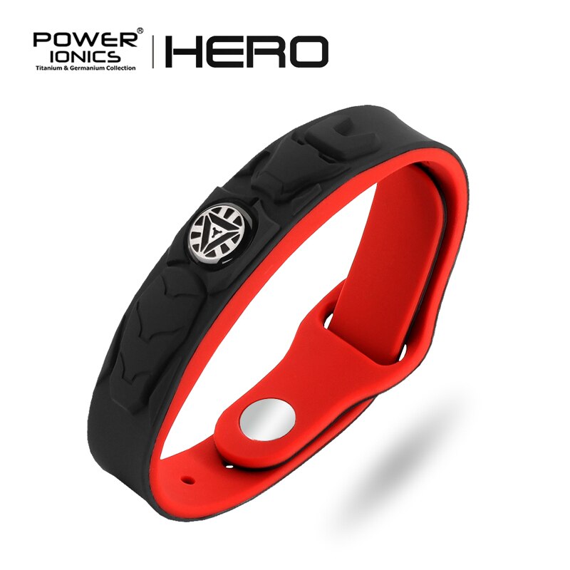 Power Ionics NEW HERO IRONMAN 3000ions/cc 4IN1 Tourmaline Titanium Germanium F.I.R Sports Bracelet Wristband