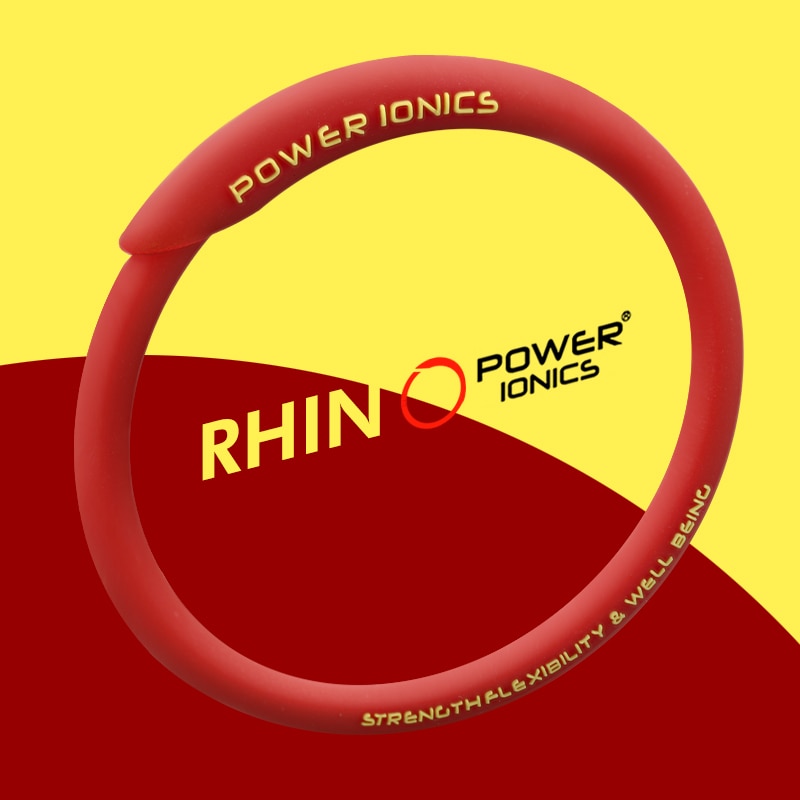 New Power Ionics Rhino Men Women 2000Ions Waterproof Sports Bracelets Bangles Wristband Energy Balance Body