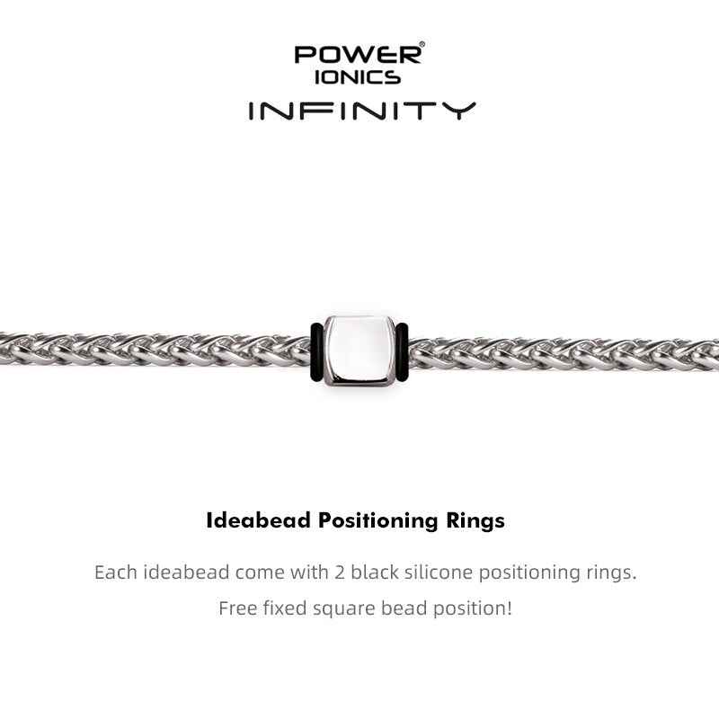 Power Ionics INFINITY Series Cuban Chain Health Bracelet 5mm Men Women Fashion Jewelry Germanium Engraved Gift