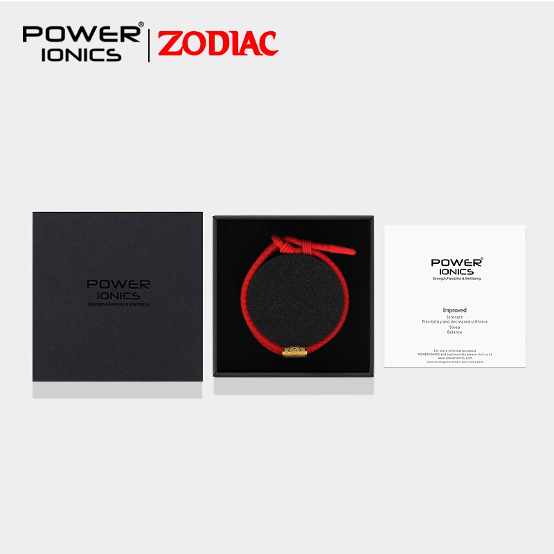 Power Ionics 12 Zodiac Waterproof Anions Sports Fashion Bracelet