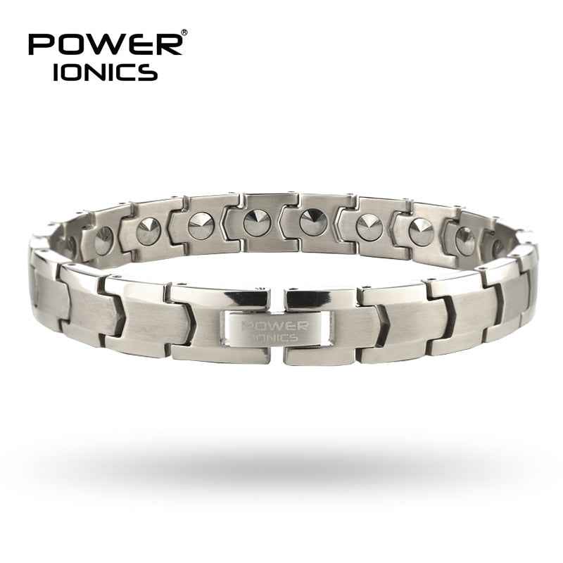 Power Ionics Titanium Germanium Therapy Bracelet for Blood Pressure Management - 100% Titanium & 99.999% Germanium Jewelry Gift with Tool