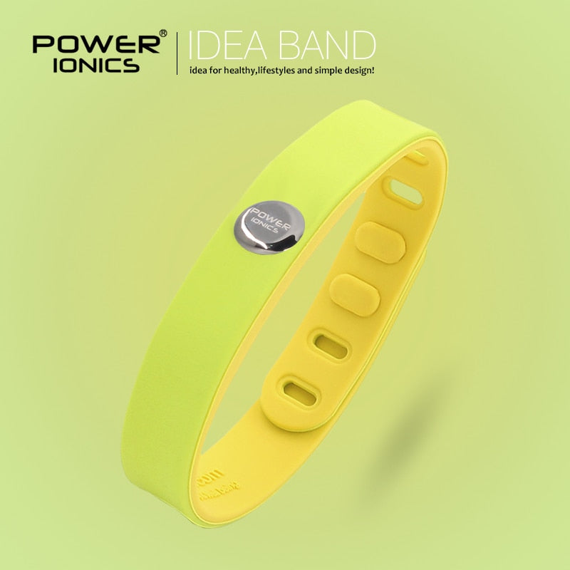 Power Ionics 3000ions Sports Waterproof Titanium Bracelet Wristband Improve Balance Sleeping Slimming