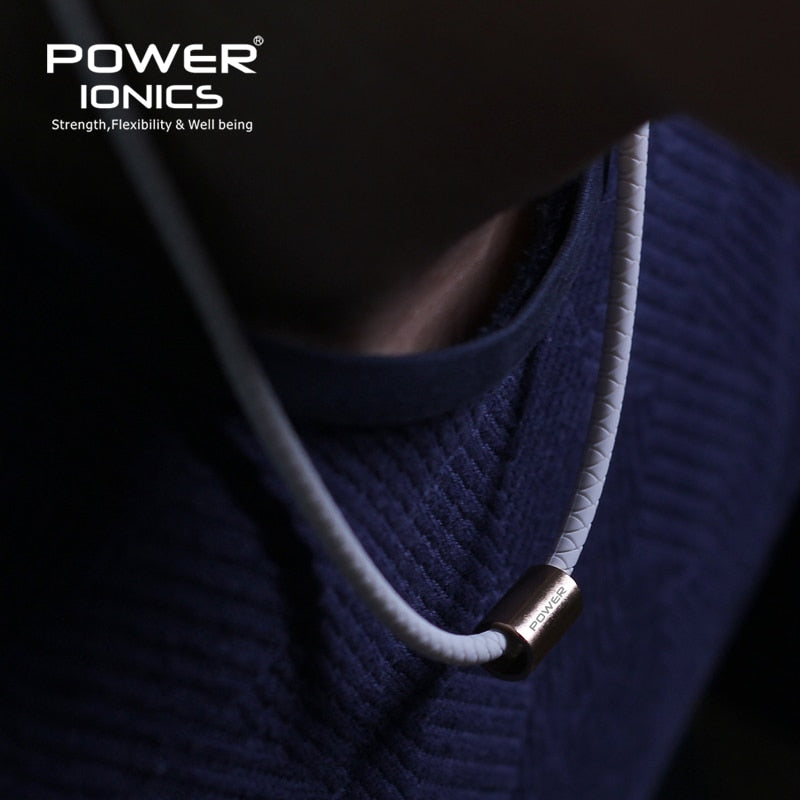 Power Ionics 3000 Anions Health Fashion Women Men Sports Titanium Bio Silicone Necklace Pendant Free Lettering