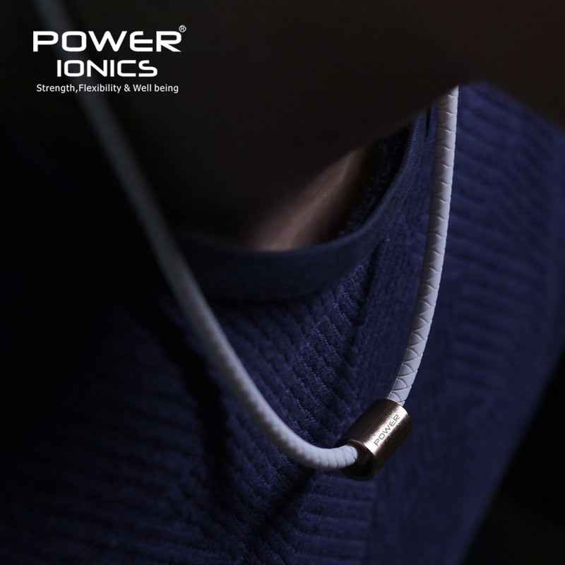 Power Ionics Titanium Necklace Pendant for Health and Sports - Unisex Bio Silicone Design with Free Lettering