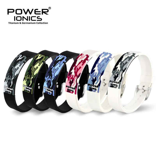 Power Ionics Camo Sports Bracelet - 3000 Ions 3D Camo Fashion Wristband
