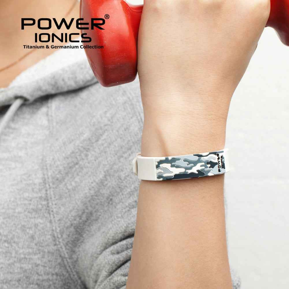 Power Ionics Camo Sports Bracelet - 3000 Ions 3D Camo Fashion Wristband