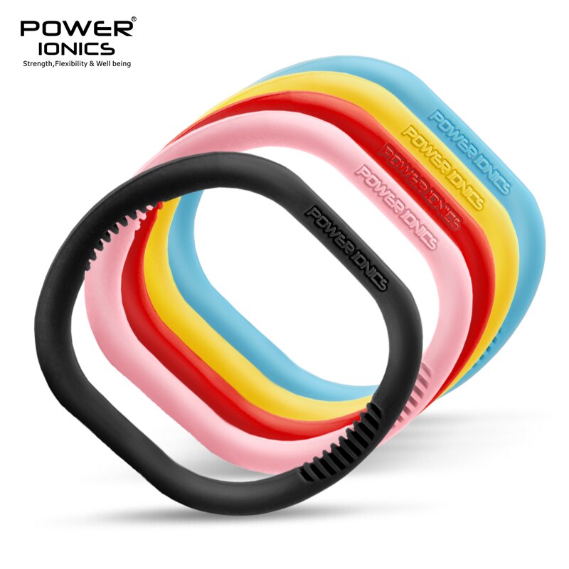 POWER IONICS 1PC Unisex 1000 Anions Titanium Germanium Sports Wristband Bracelet Balance Energy Balance Human Body