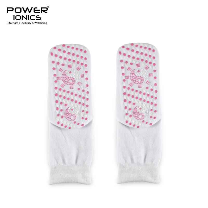 Power Ionics Tourmaline Far Infrared Socks for Self-Heating Foot Massage and Improved Blood Circulation