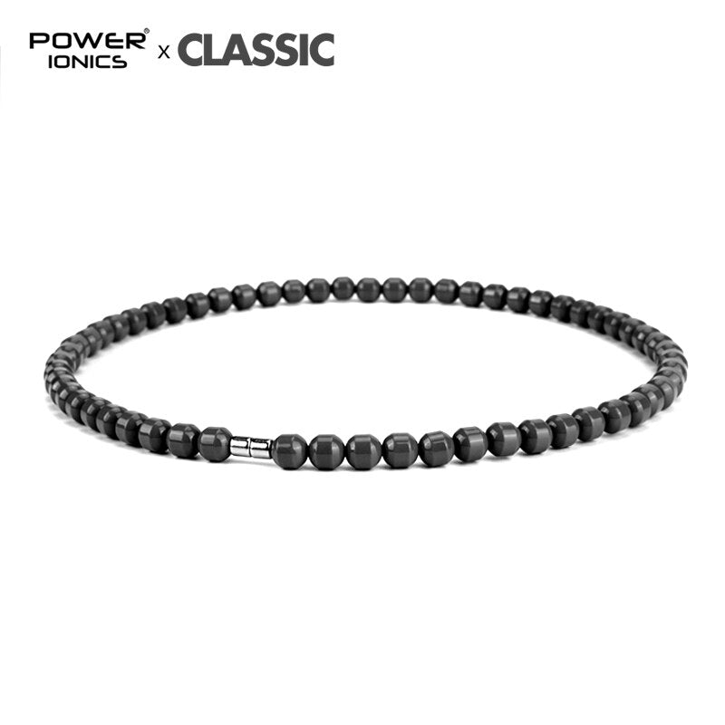 Power Ionics Men Women Natural Tourmaline Beads Stretch Healthy Necklace Magnetic Buckle Balance Body Family Lover Gifts