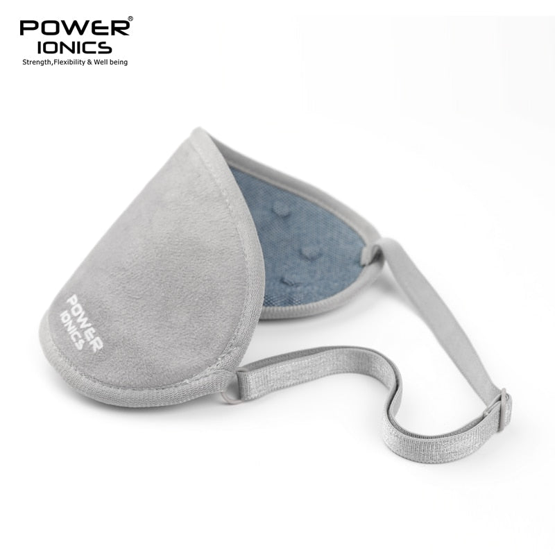 New Power Ionics Unisex Magnetic Massage Deep Sleep Eye Mask Shade Tourmaline Far Infrared Ray Self-Heat Patch Health Ear Care