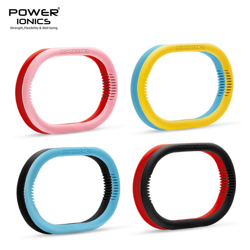 POWER IONICS 1PC Unisex 1000 Anions Titanium Germanium Sports Wristband Bracelet Balance Energy Balance Human Body