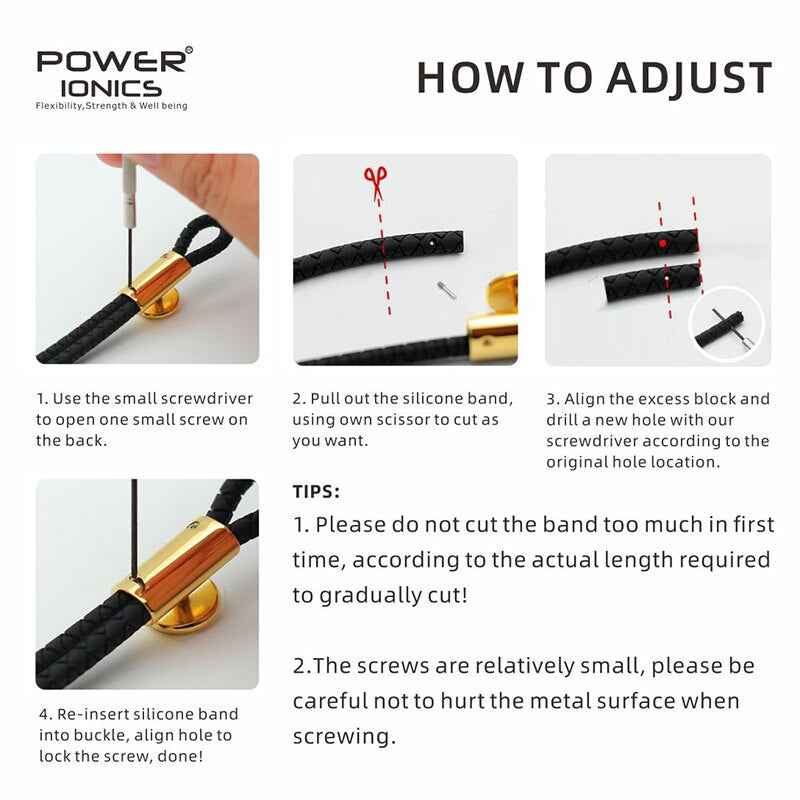 Power Ionics Waterproof Bracelet 2022 New WEAVE BAND Unisex with 3000 Ions and Germanium for Healthy Men and Women