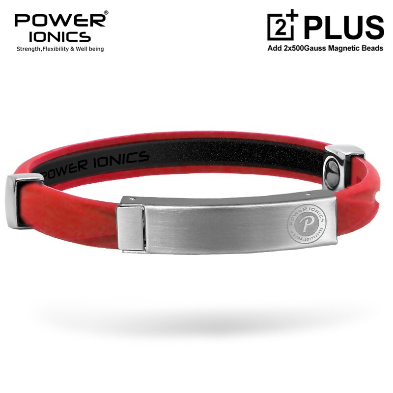 【PLUS VERSION】Power Ionics Colors 2000 Anions Magnetic Radiation Protection Unisex Waterproof Sport Fashion Bracelet Health Gift