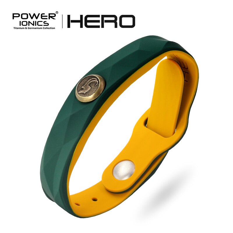 Power Ionics New Hero 3000 ions Sports Titanium Fashion Waterproof Bracelet Wristband Balance Human Body Free Engrave Jewelry