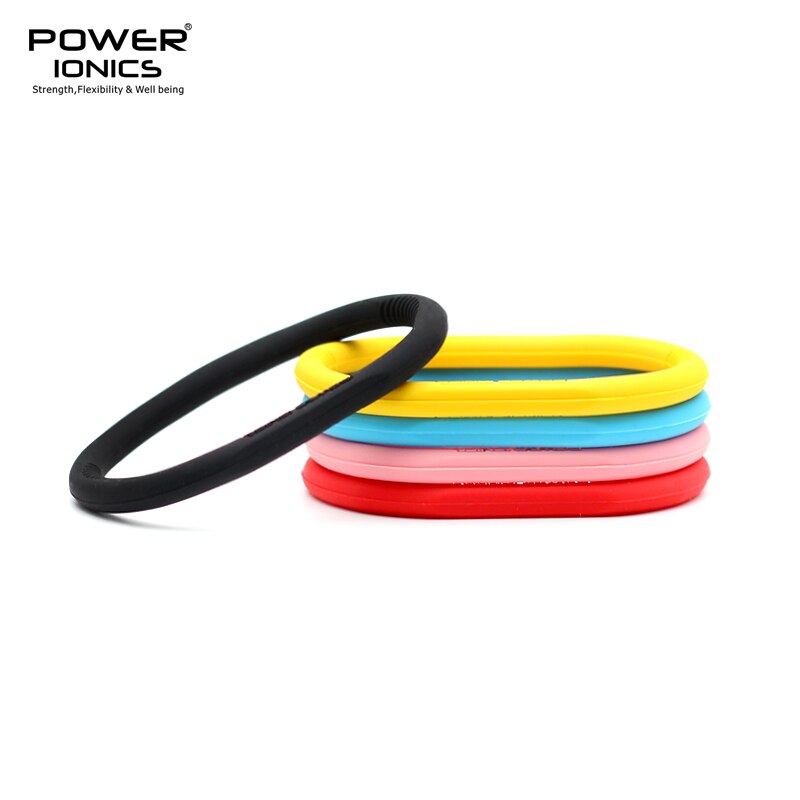 POWER IONICS 1PC Unisex 1000 Anions Titanium Germanium Sports Wristband Bracelet Balance Energy Balance Human Body