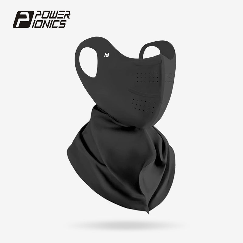 POWER IONICS Cooling Unisex UV Sun Protection Face Mask UPF50+ Outdoor Running Cycling Sports Full Neck Coverage