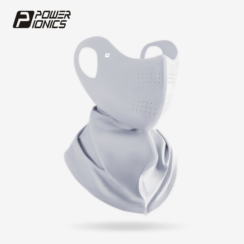 POWER IONICS Cooling Unisex UV Sun Protection Face Mask UPF50+ Outdoor Running Cycling Sports Full Neck Coverage