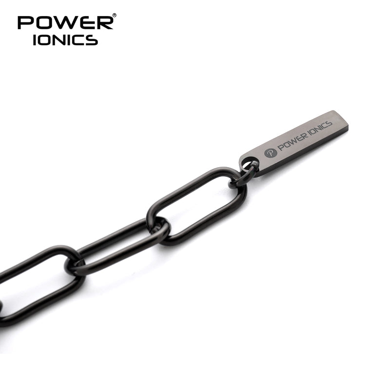 Power Ionics New Trendy Design 316 Steel Fashion Magnetic Healthy Bracelet Cuban Chain Free Engraving