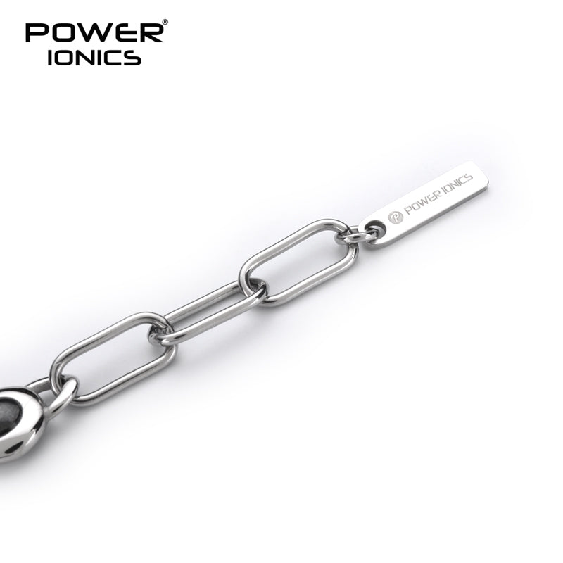 Power Ionics New Trendy Design 316 Steel Fashion Magnetic Healthy Bracelet Cuban Chain Free Engraving