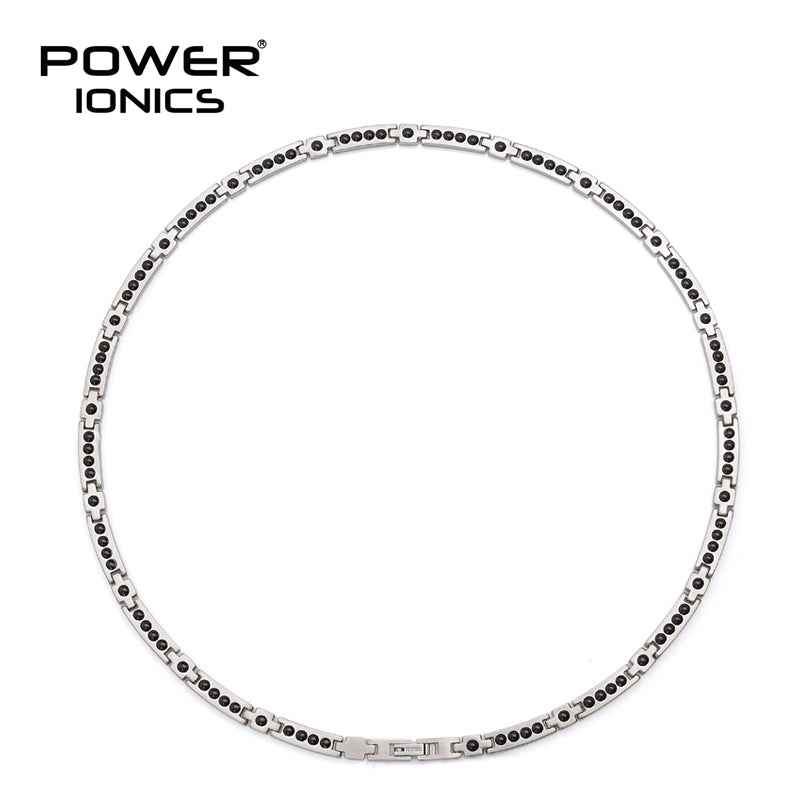 Power Ionics 100% Titanium Necklace with Germanium Balls for Health and Style
