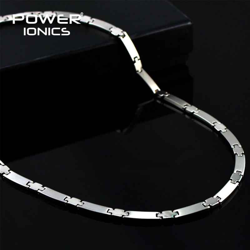 Power Ionics 100% Titanium Necklace with Germanium Balls for Health and Style