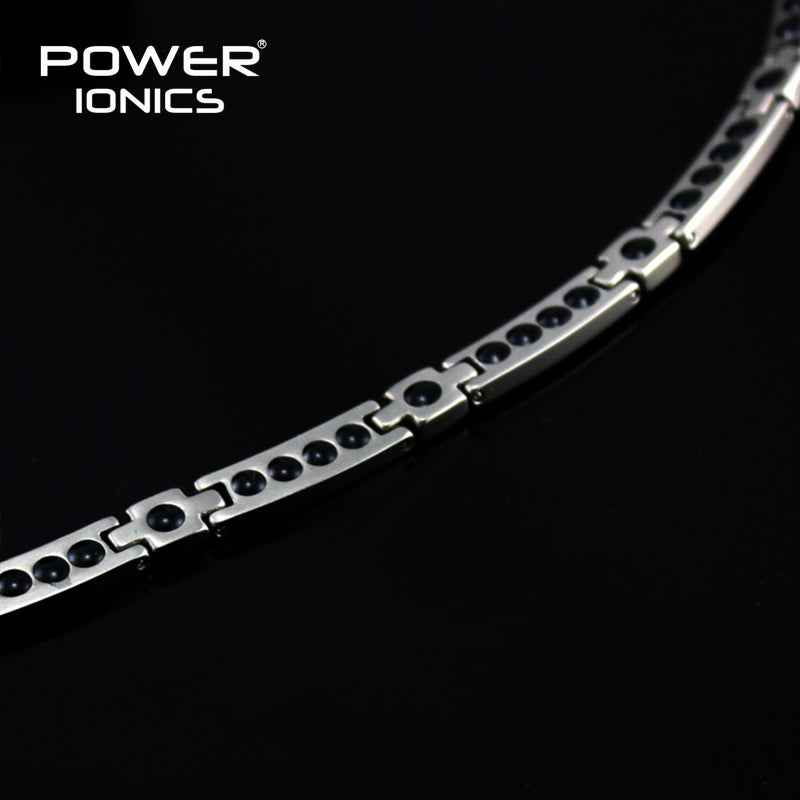 Power Ionics 100% Titanium Necklace with Germanium Balls for Health and Style