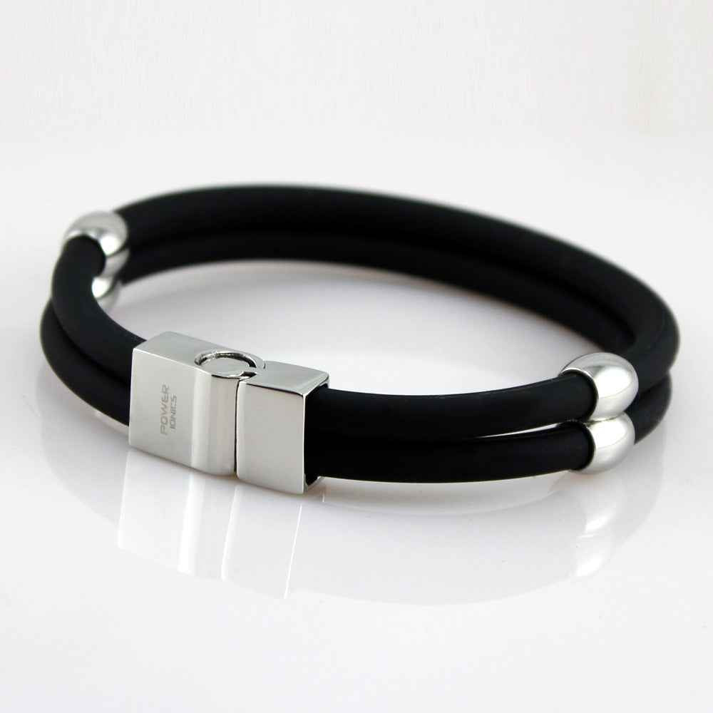 Power Ionics Titanium Magnetic Wristband - Double Style Sport Fashion Bracelet