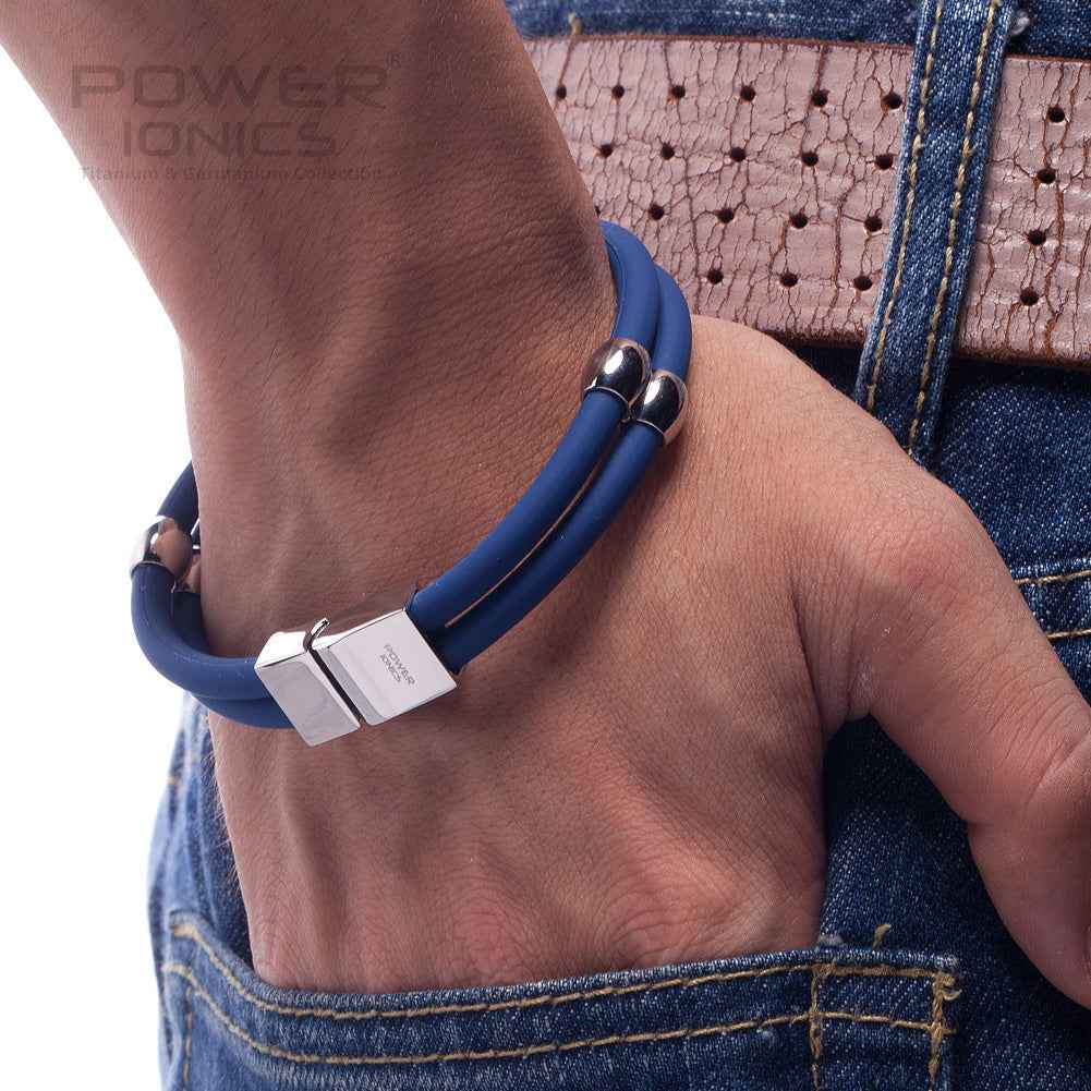 Power Ionics Titanium Magnetic Wristband - Double Style Sport Fashion Bracelet