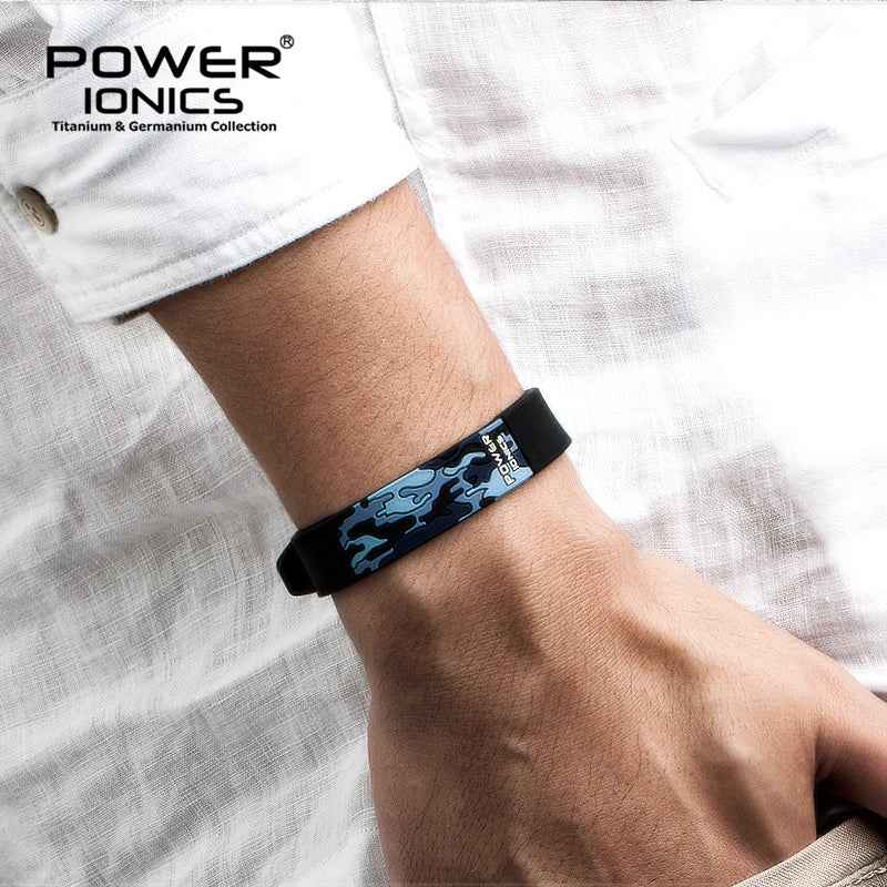 Power Ionics Camo Sports Bracelet - 3000 Ions 3D Camo Fashion Wristband