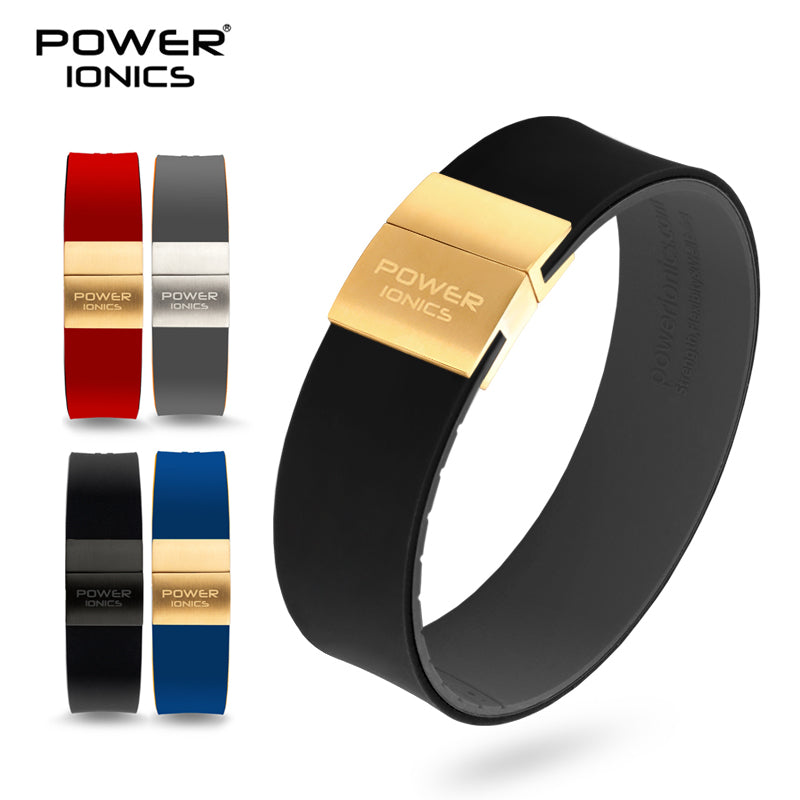 Power Ionics 3000 Anions New Ultra Bangle Tourmaline Silicone Wristband Unisex Sport Wide Bracelet Balance Energy Free Engrave