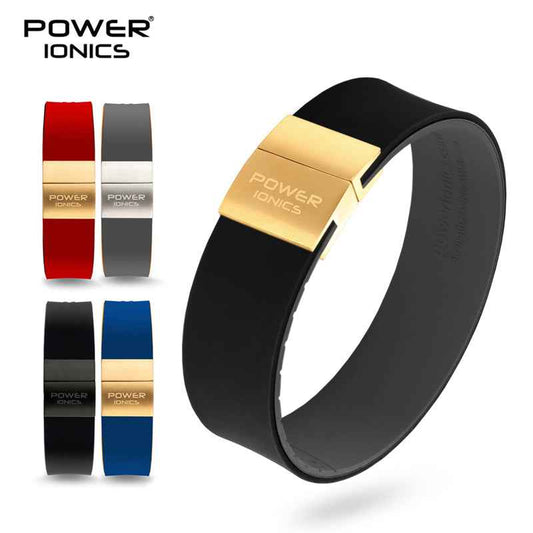 Power Ionics 3000 Anions Tourmaline Energy Bracelet - Unisex Sport Wristband for Balance and Vitality