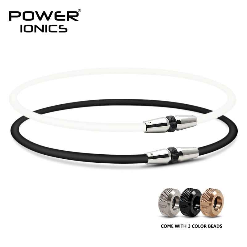 Power Ionics Titanium Necklace – Full Throttle 3000 Ions/cc Fashion Sports Accessory
