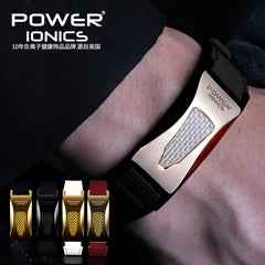 Power Ionics Limited Edition 3000ions/cc Full Throttle Titanium Germanium F.I.R Carbon Fiber Bio Bracelet Wristband