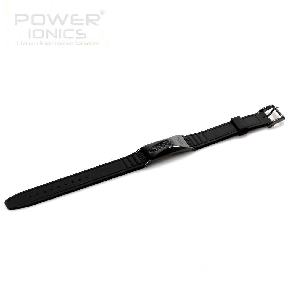 Power Ionics Limited Edition 3000ions/cc Full Throttle Titanium Germanium F.I.R Carbon Fiber Bio Bracelet Wristband