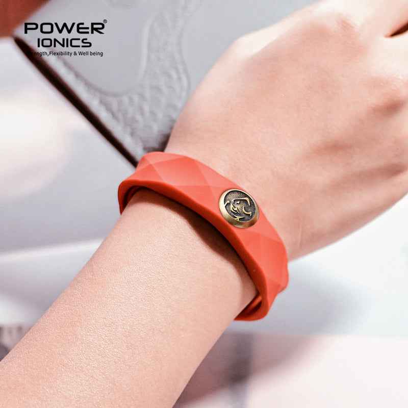 Power Ionics Zodiac Waterproof Anions Bracelet - 3000 Anions Sports Fashion