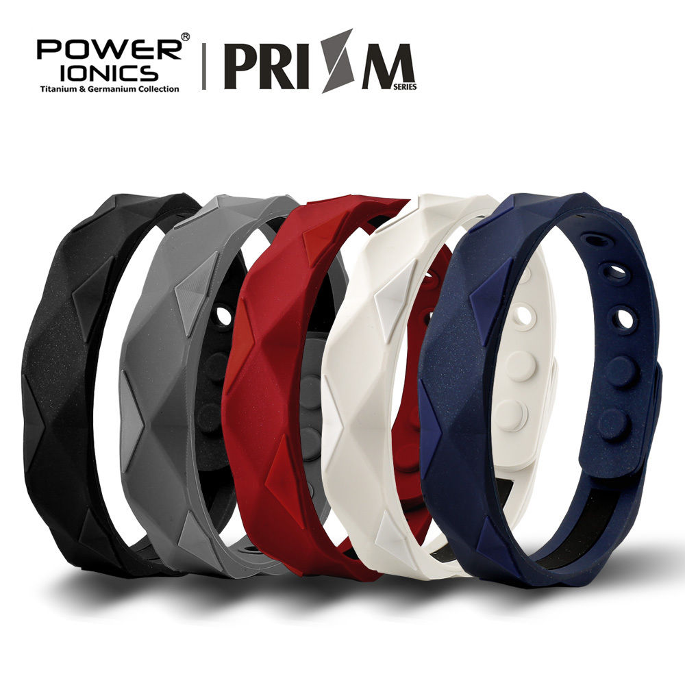 Power Ionics Prism 2000 Ions Titanium Germanium Wristband Bracelet Balance Energy Balance Human Body