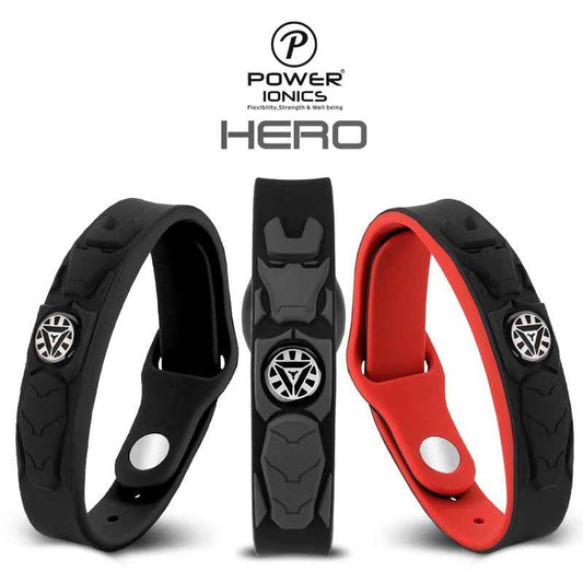 Power Ionics Sports Bracelet - NEW HERO IRONMAN 3000ions/cc 4IN1 Tourmaline Titanium Germanium F.I.R Wristband