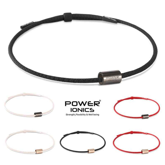 Power Ionics Titanium Necklace Pendant for Health and Sports - Unisex Bio Silicone Design with Free Lettering